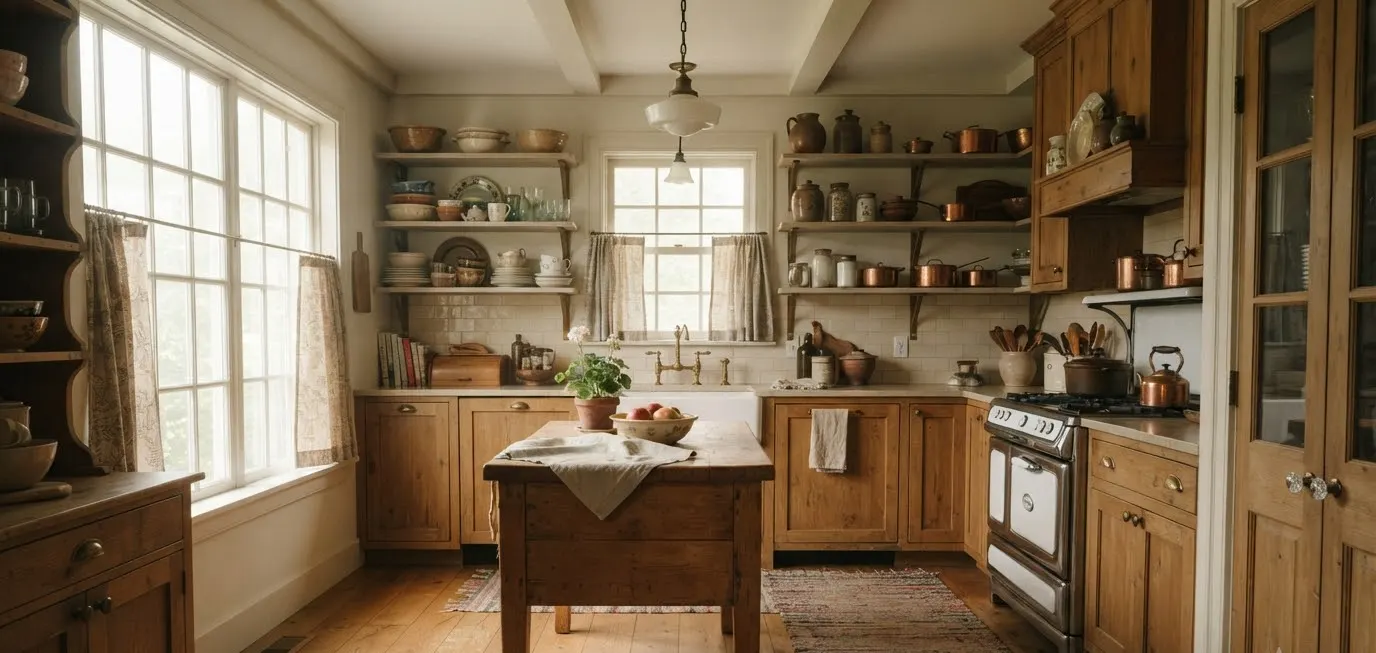 30 Vintage Cottage Kitchen
