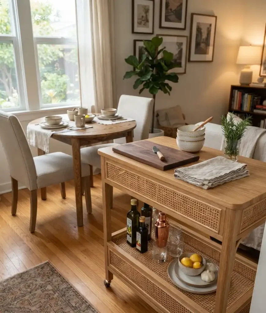 Add a bar cart that also