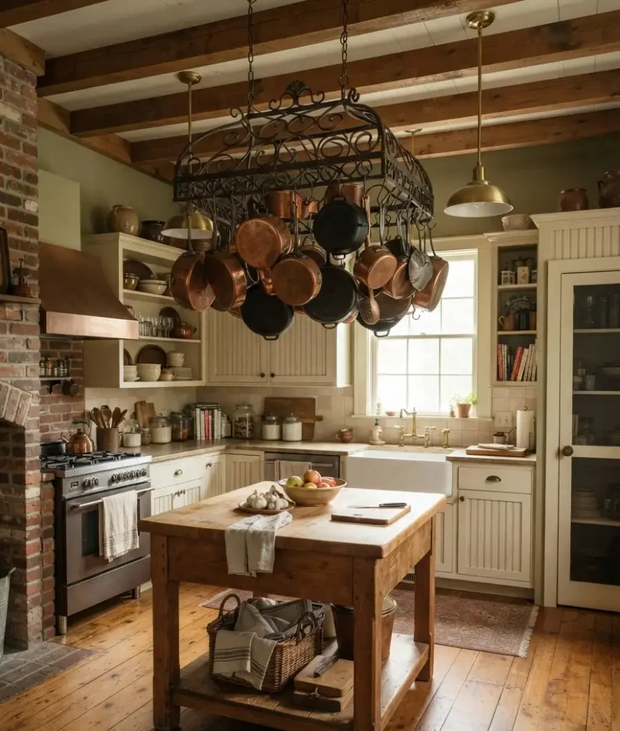. Add a hanging rack for pot