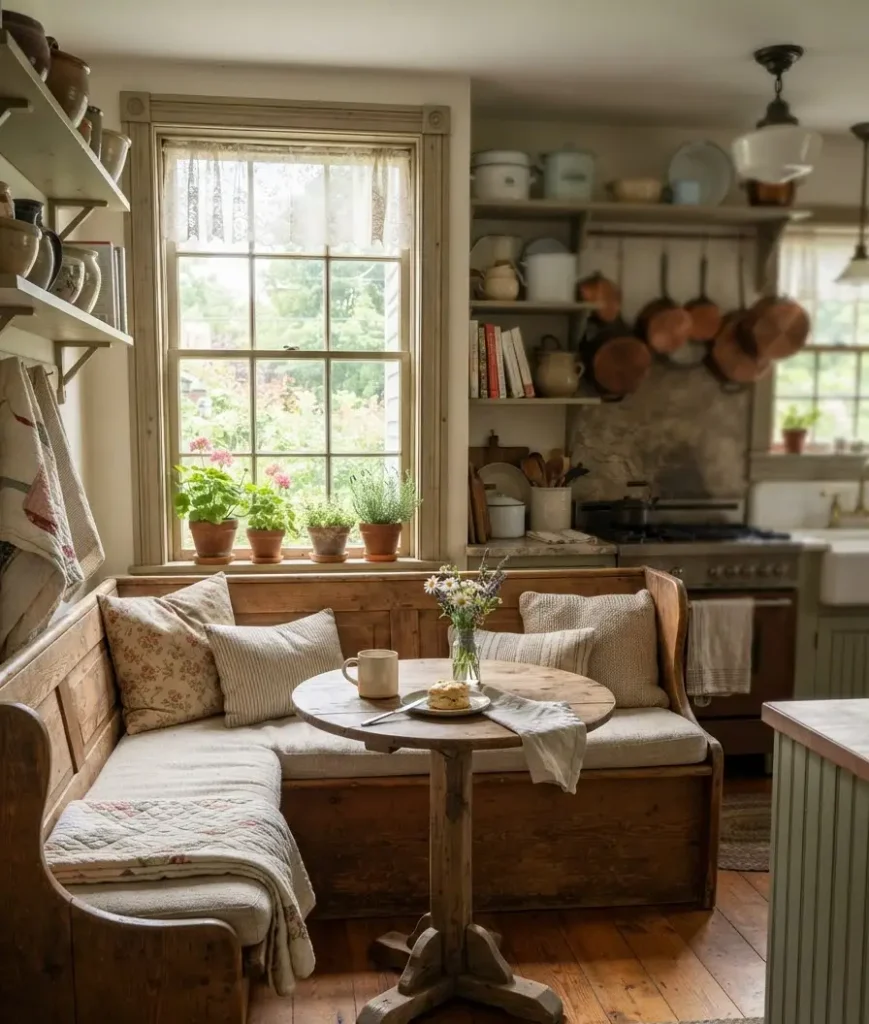 Add a small breakfast nook with