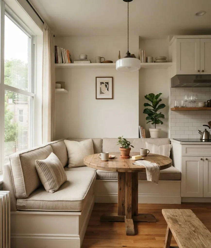 Build a corner banquette