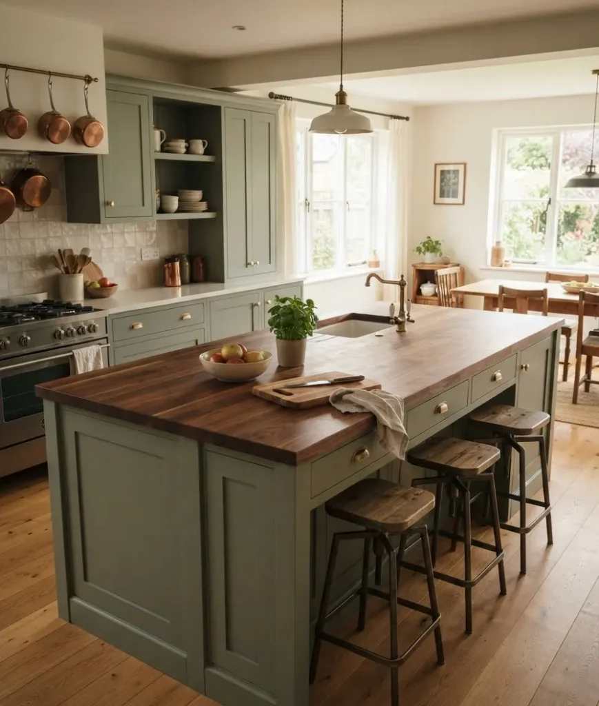 Butcher block counters