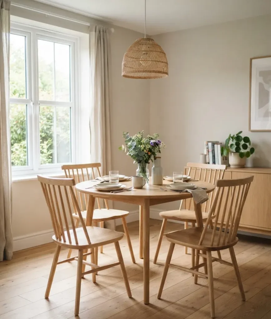 Choose chairs with open backs