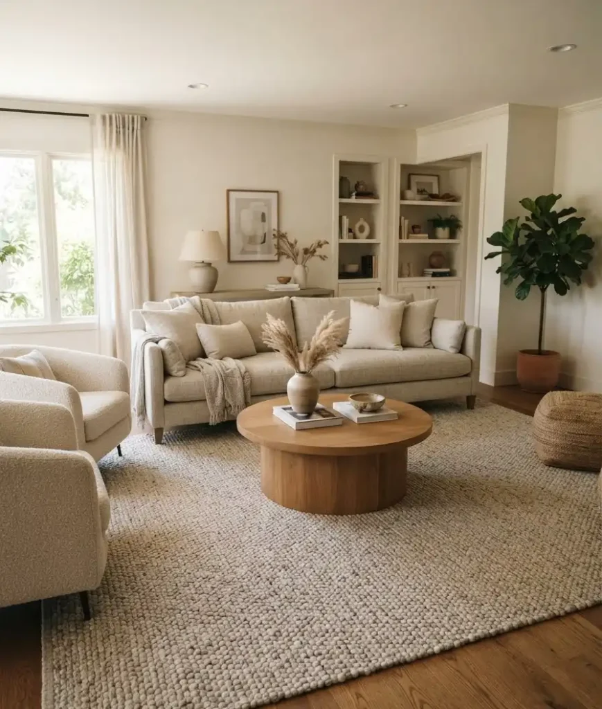 Choose one rug and let it anchor