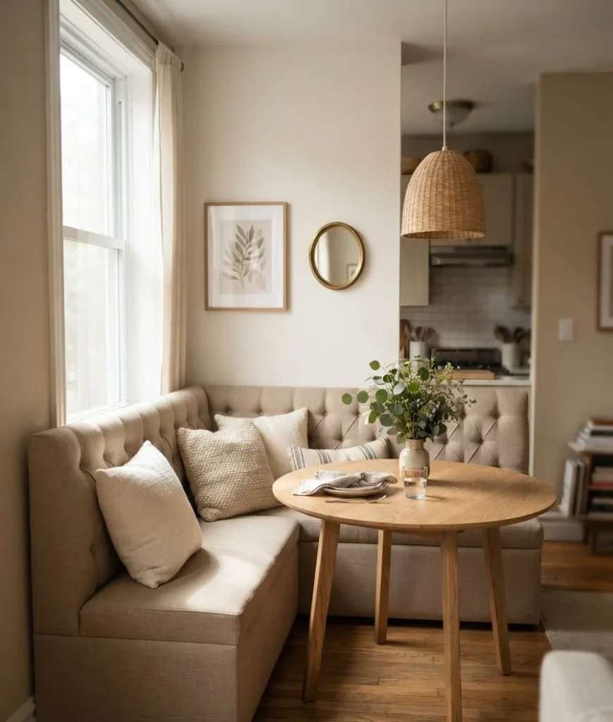 Consider a banquette if you're staying long-term
