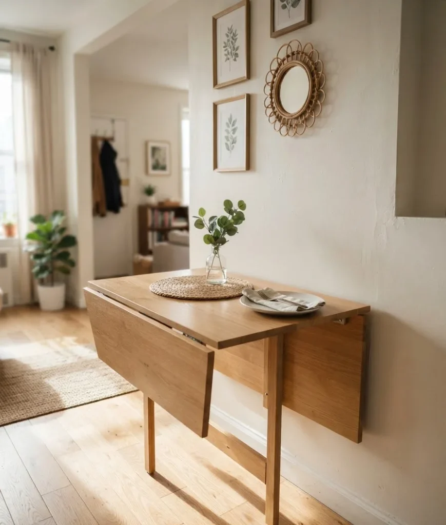 Drop-leaf and extendable tables are apartment MVPs