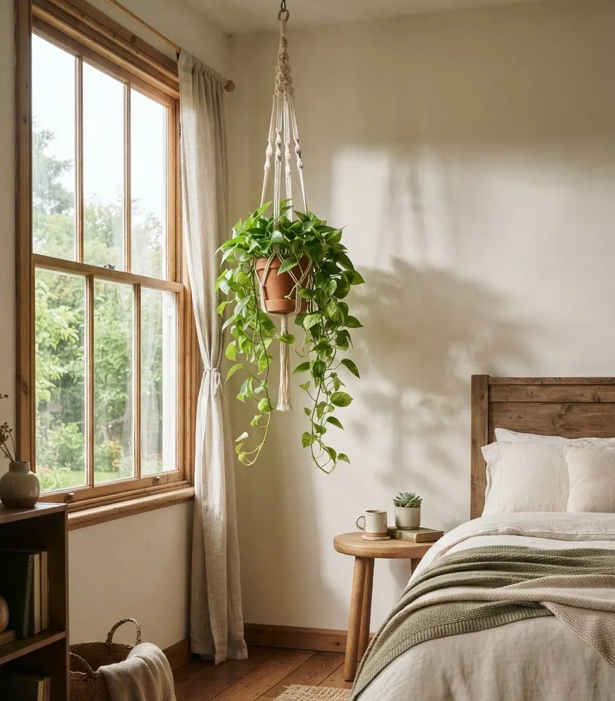 Hang a plant instead of
