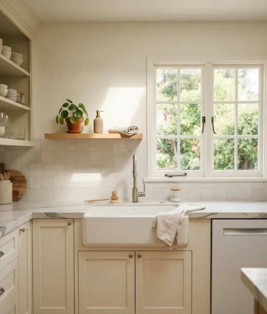Install a shelf over