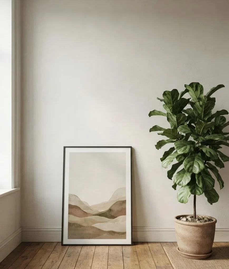 Leave one wall bare