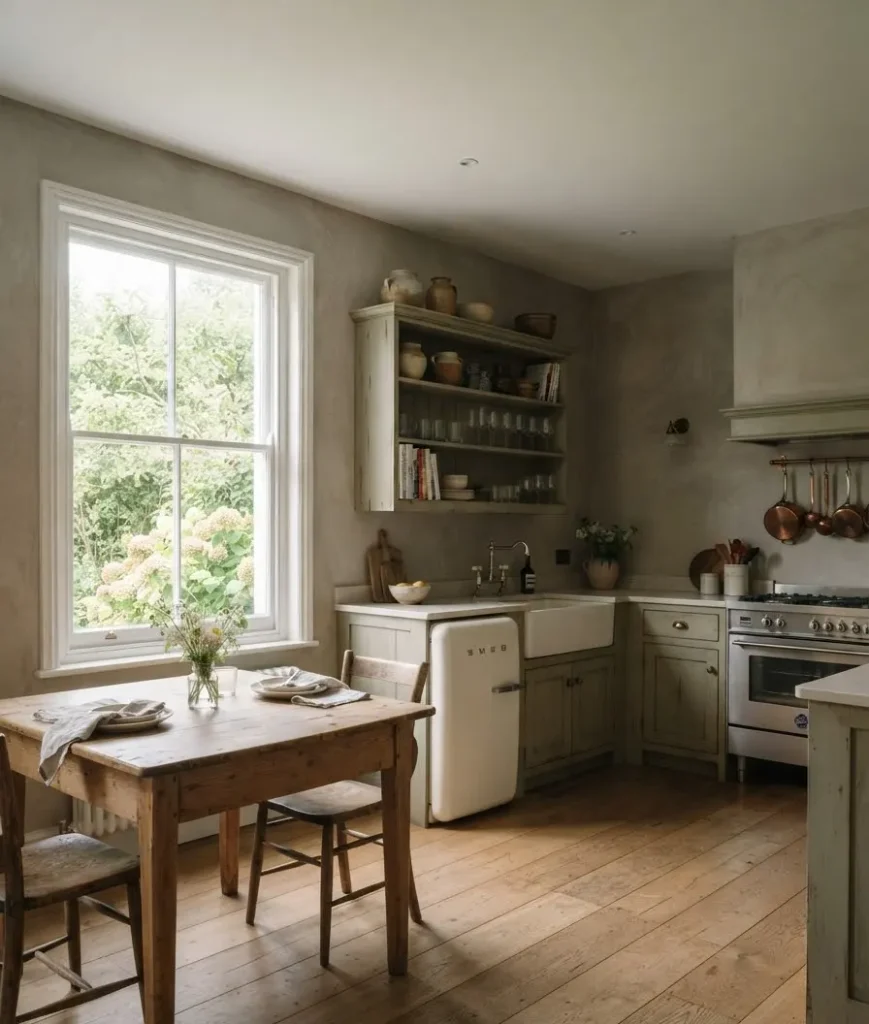Limewash or plaster walls