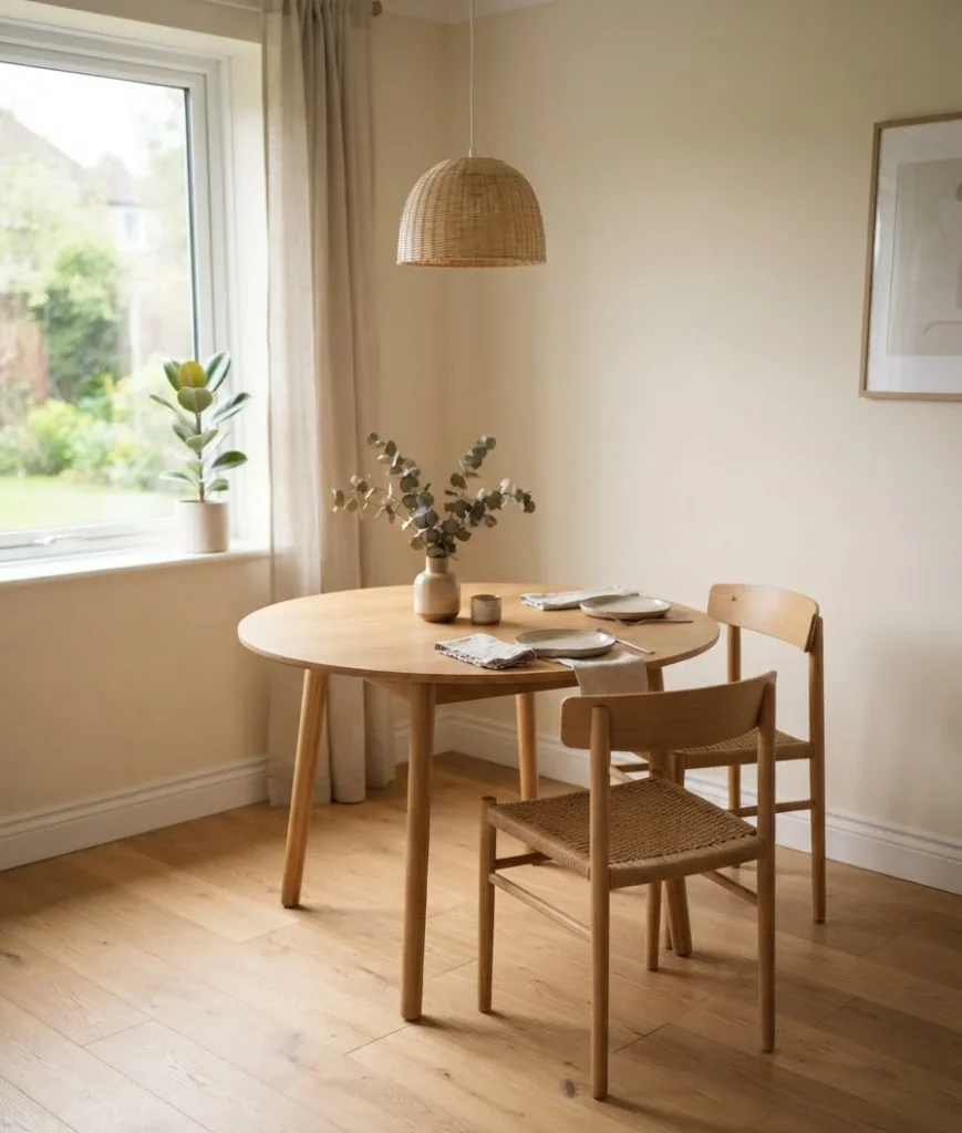 Match your table to your wall or floor color
