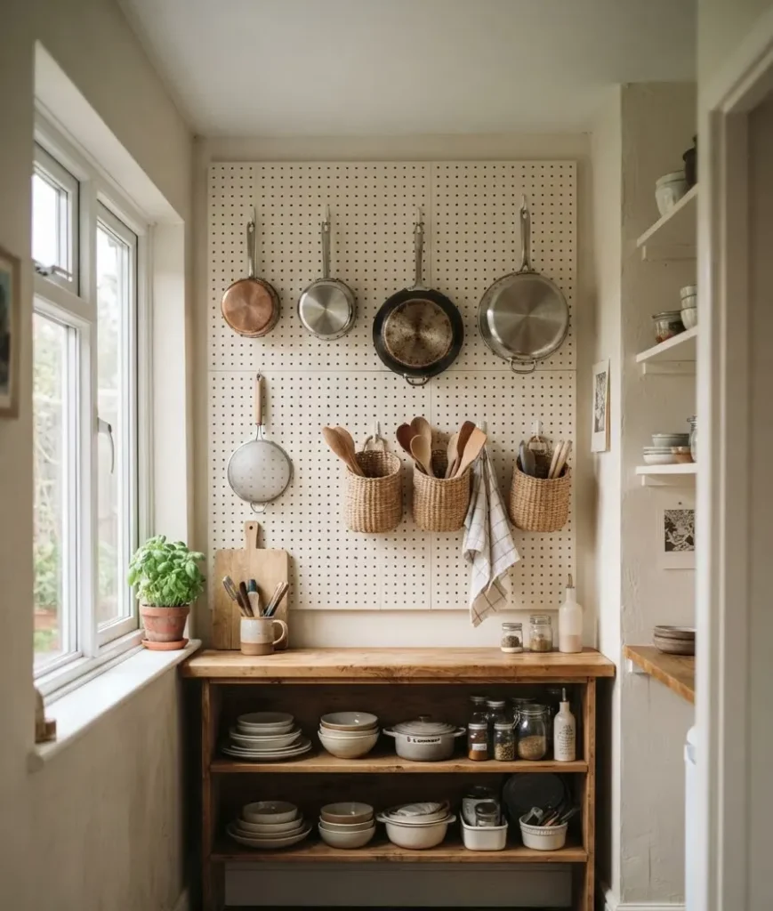 Pegboard walls