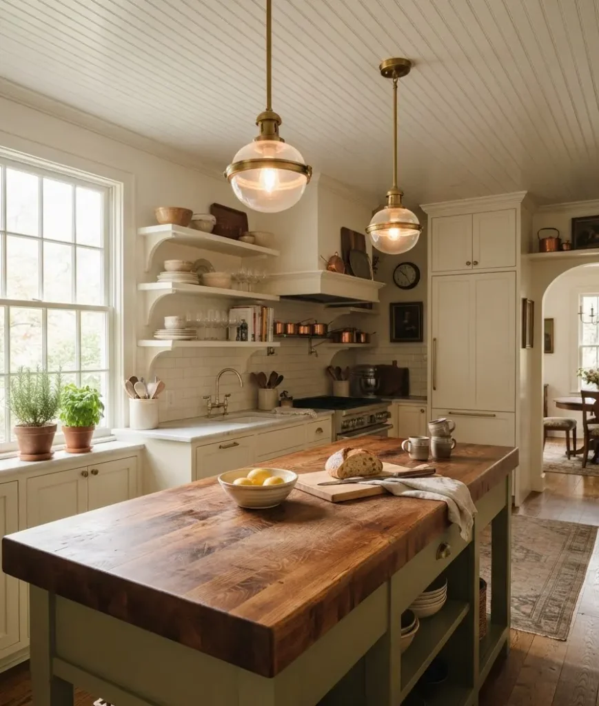  Use a butcher block counte