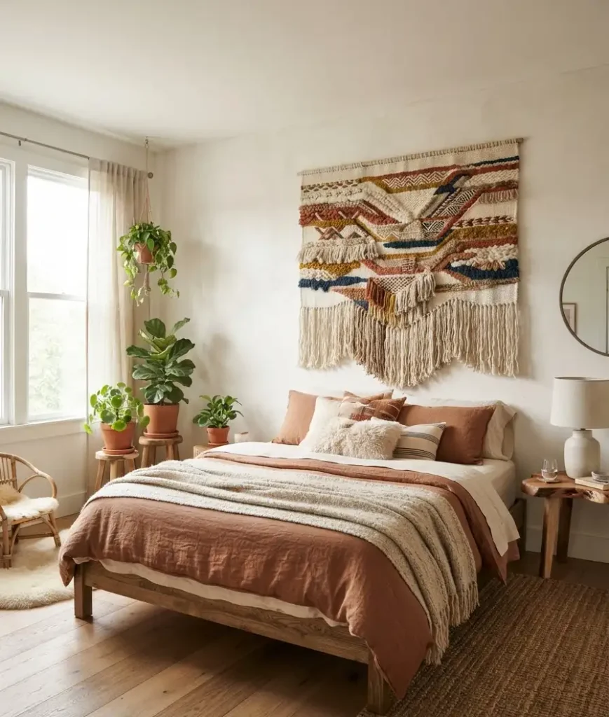 Use a tapestry or textile as