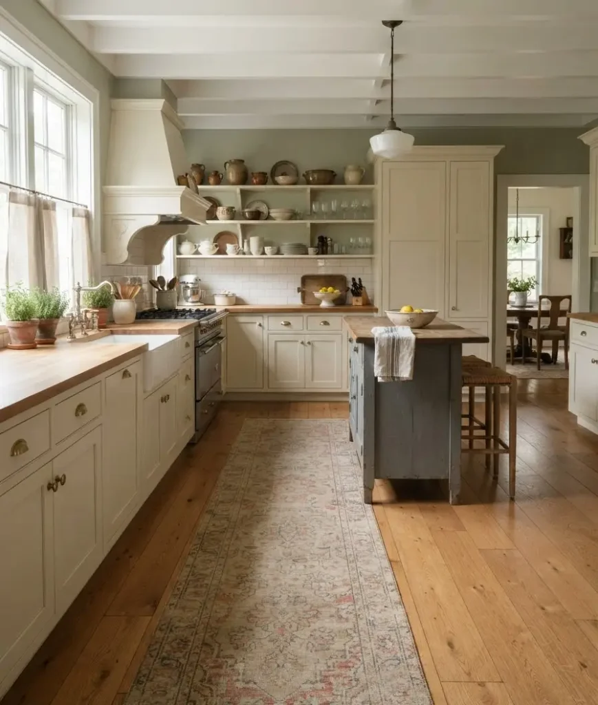 Use a vintage rug o