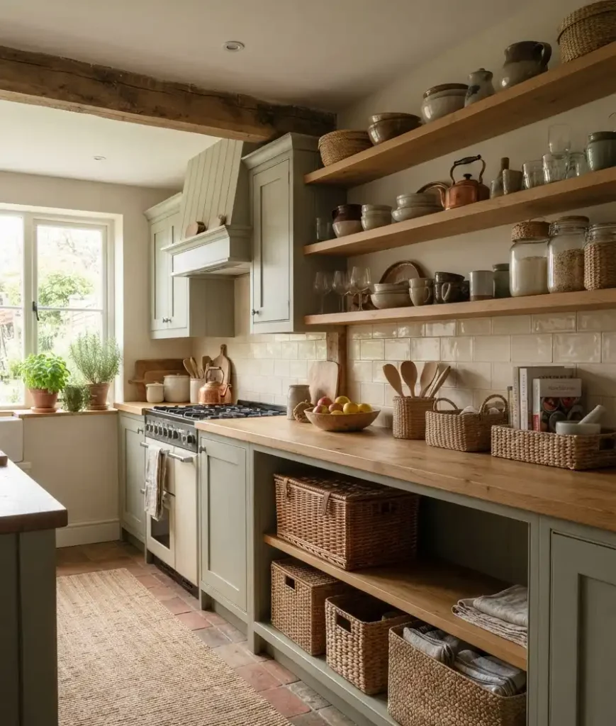 Woven baskets for storage