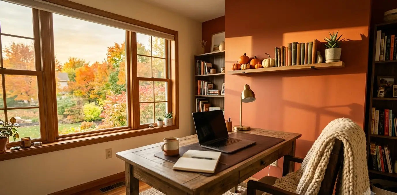 35 Cozy Fall Home Office Decor Ideas To Warm Up Your Workspace