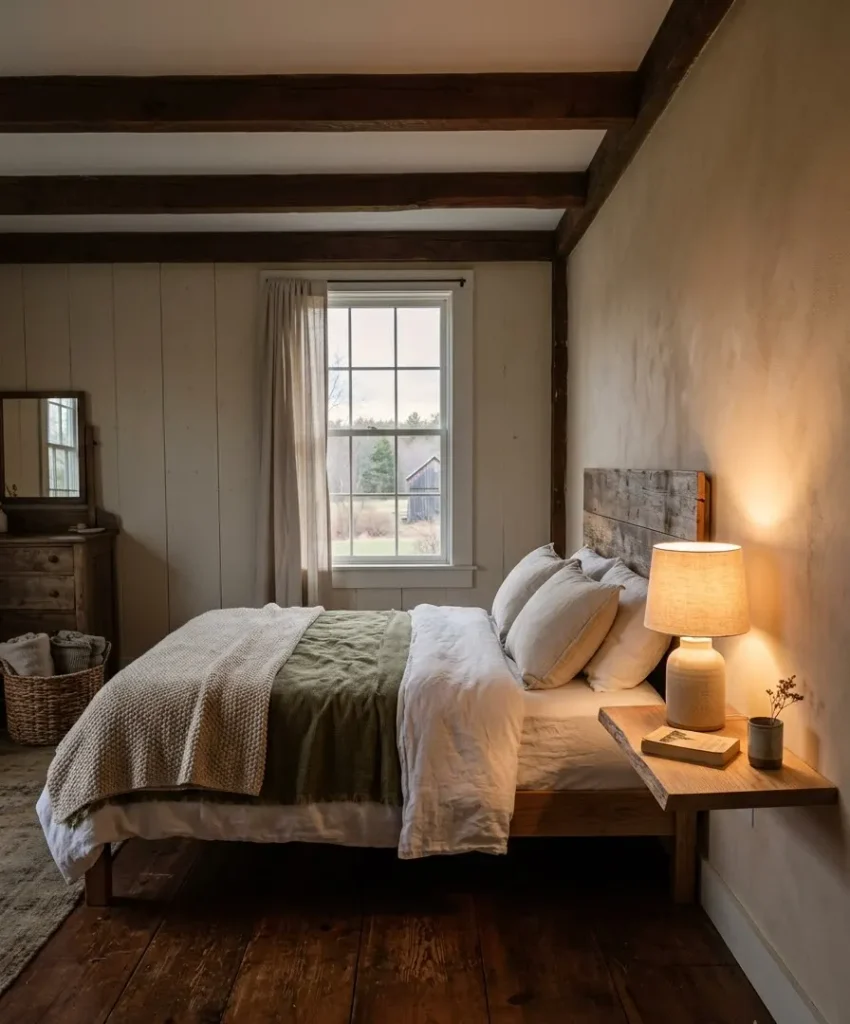 A floating shelf as a nightstand