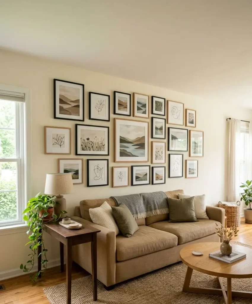 A gallery wall
