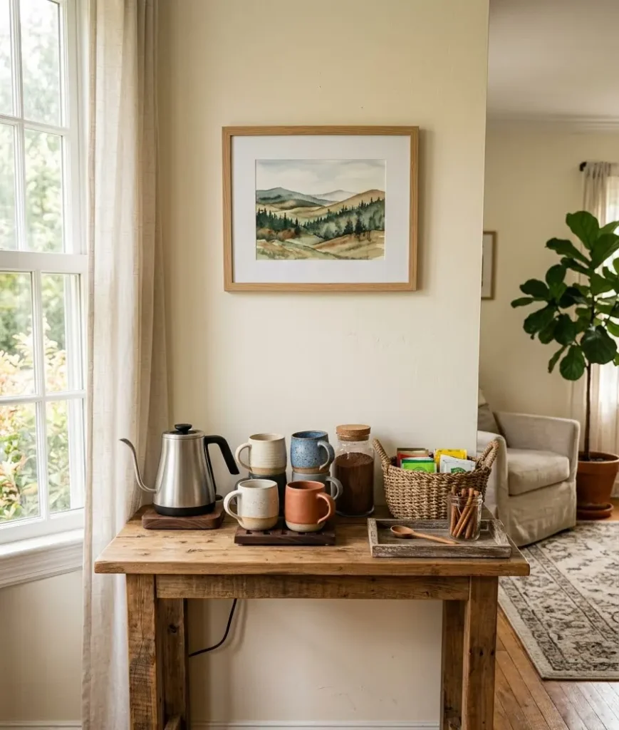 A hot drink station