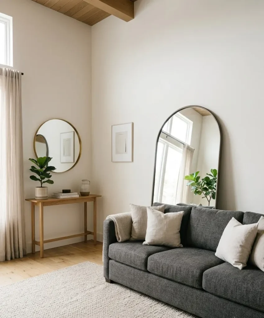 A large mirror