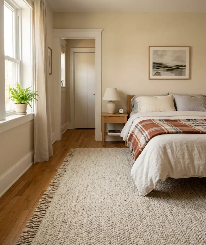 A rug, even in a tiny room
