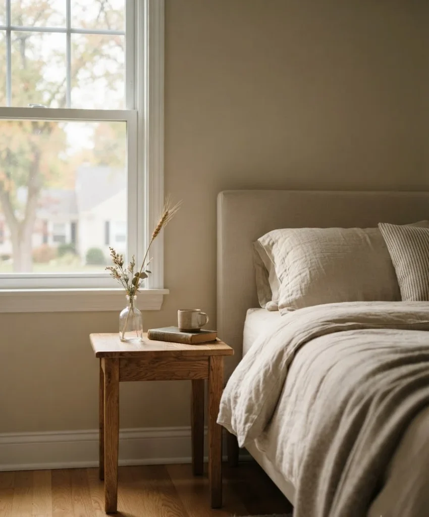 A single stem in a bud vase on your nightstand
