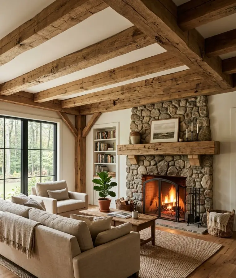 Add a Wood Beam or Mantel Detail