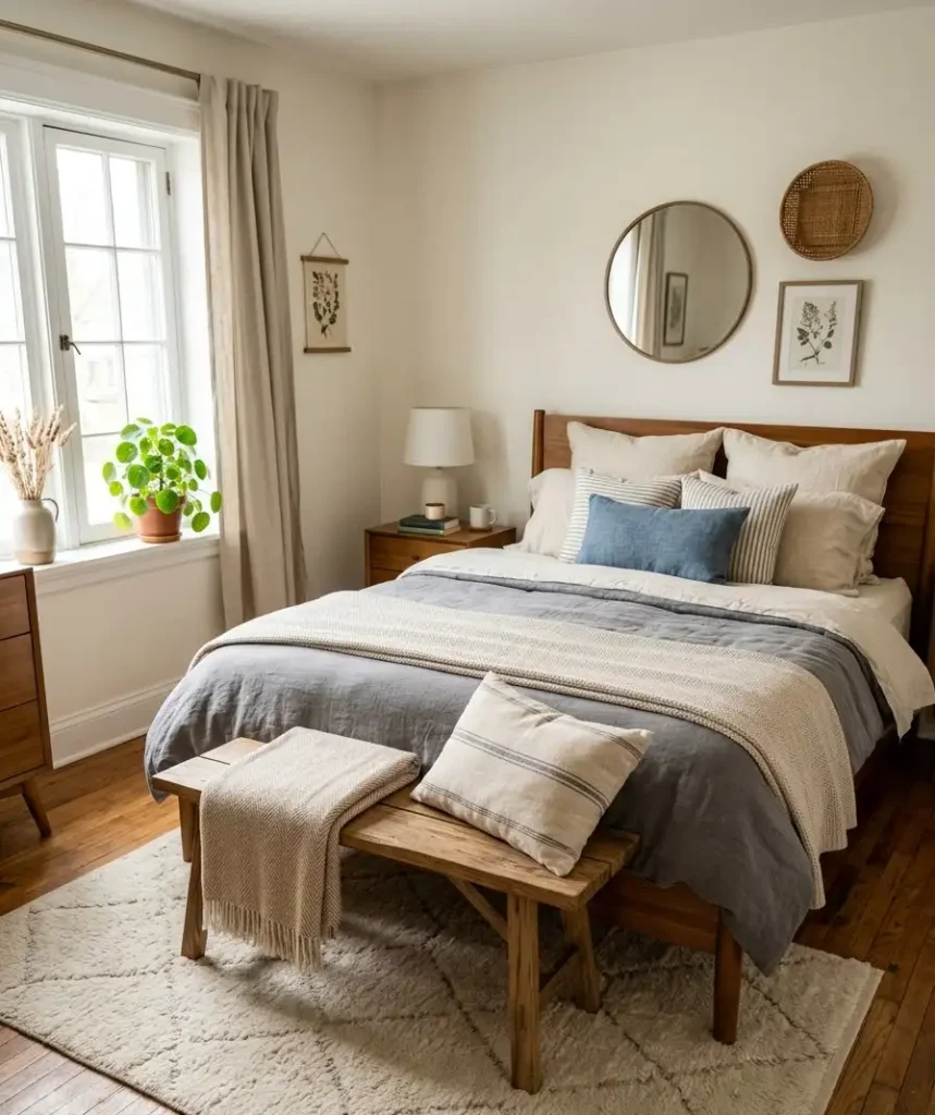 Add a bench or bedroom 