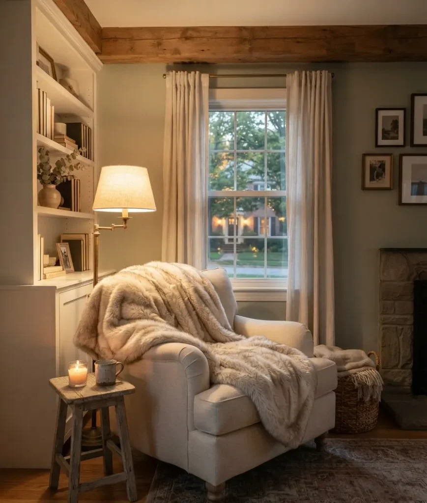 Add a faux fur or sheepski
