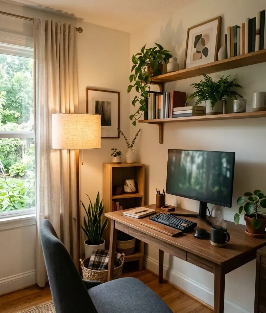 Add a floor lamp with