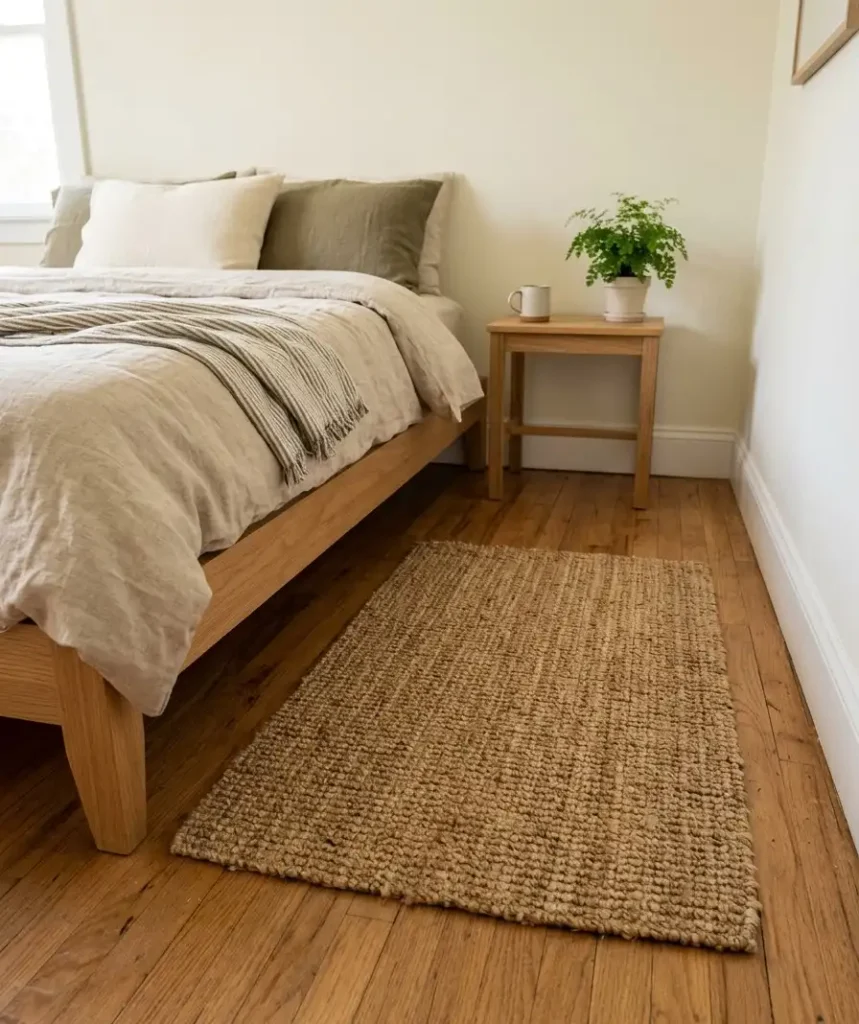 Add a small rug even in