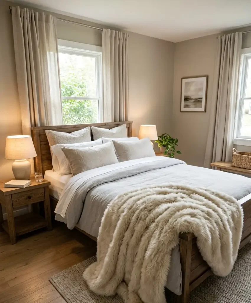 Add a throw blanket at the 