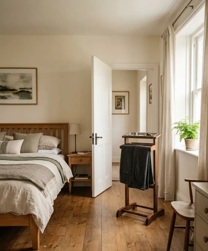 Add a valet stand or wall hooks