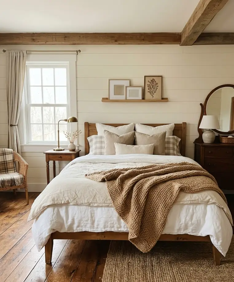 Add a woven or wool blanket at