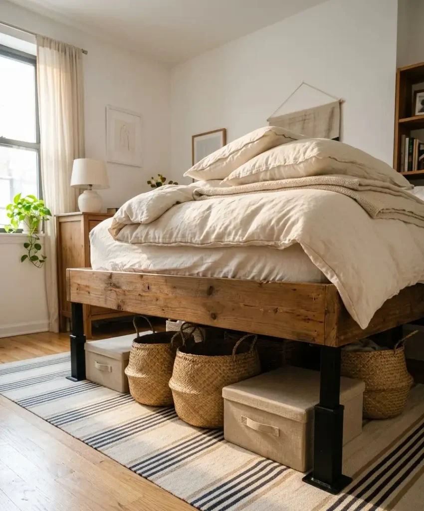 Add bed risers