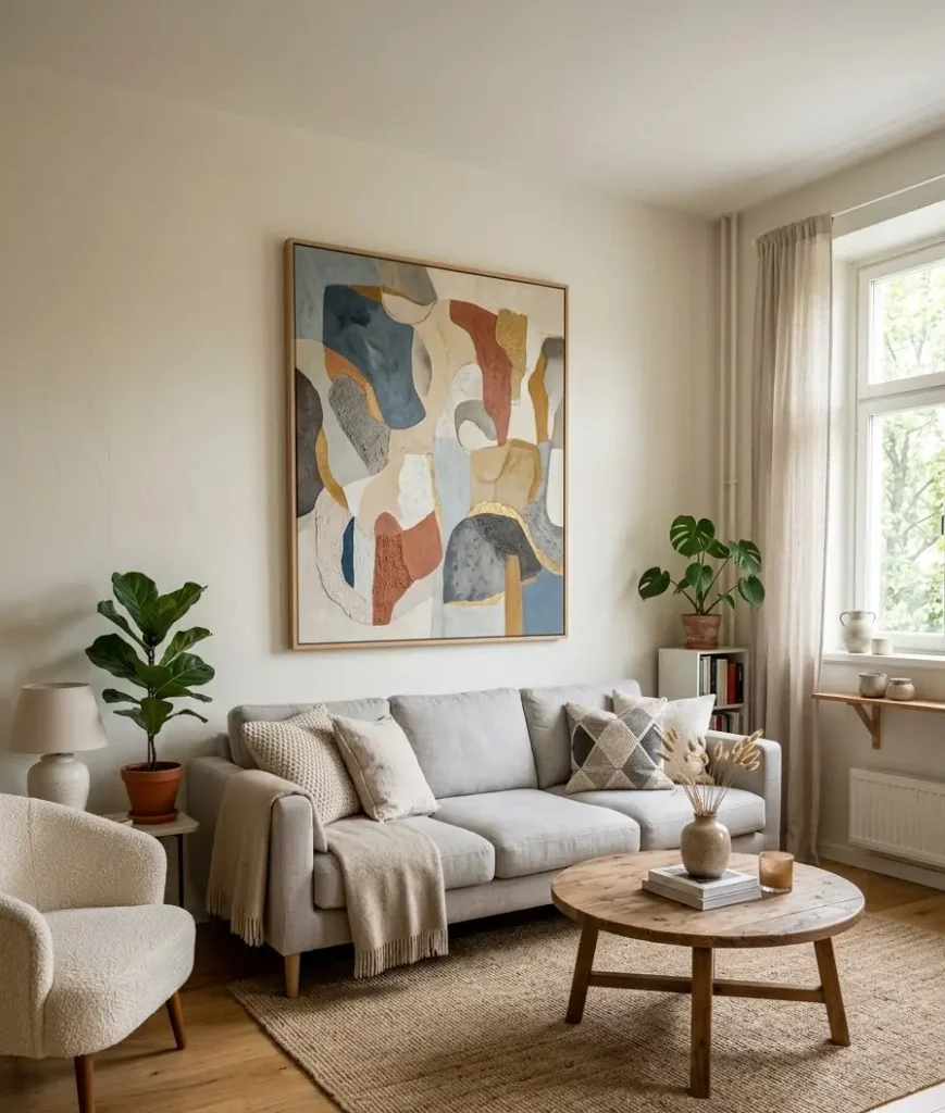 Add one oversized piece of art