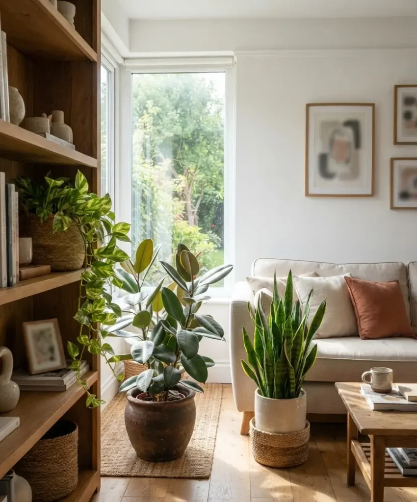  Add plants in warm-toned p