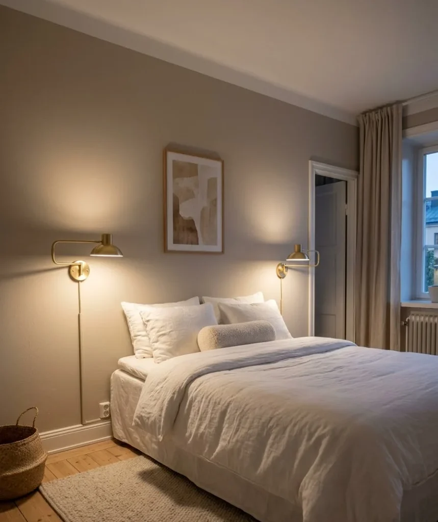 Add plug-in wall sconces