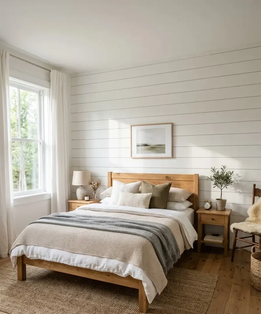 Add texture with shiplap or beadboard
