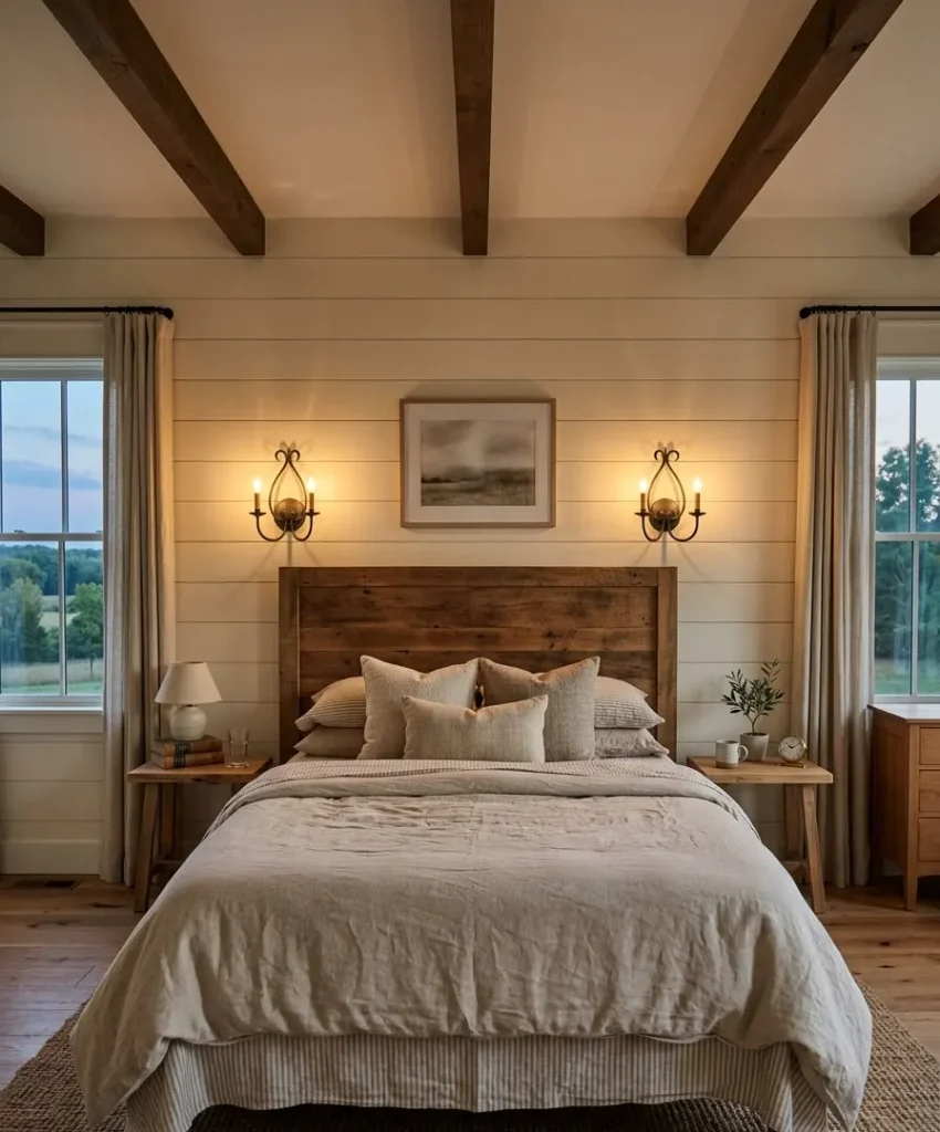 Add wall sconces flanking