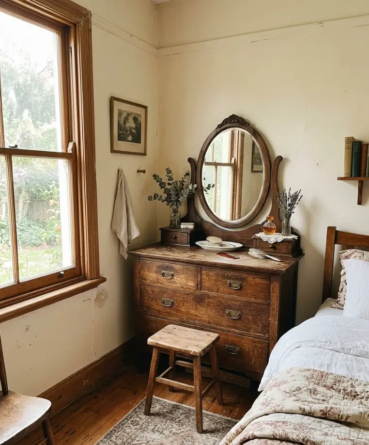 An antique dresse