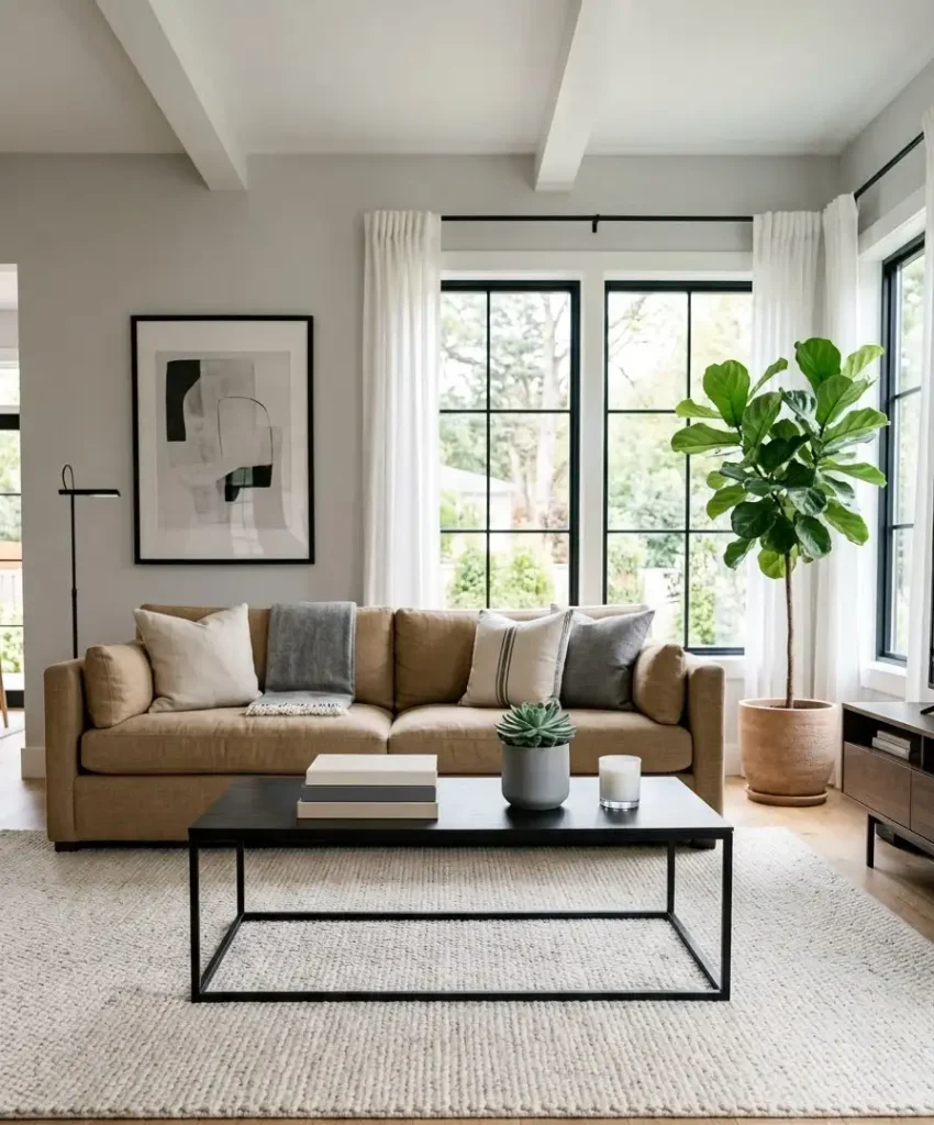 Black coffee table