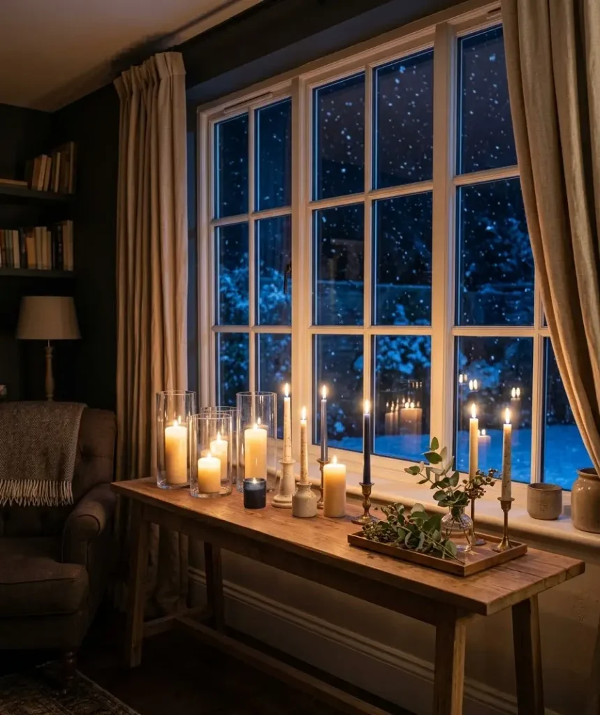 Candles and safe glow
