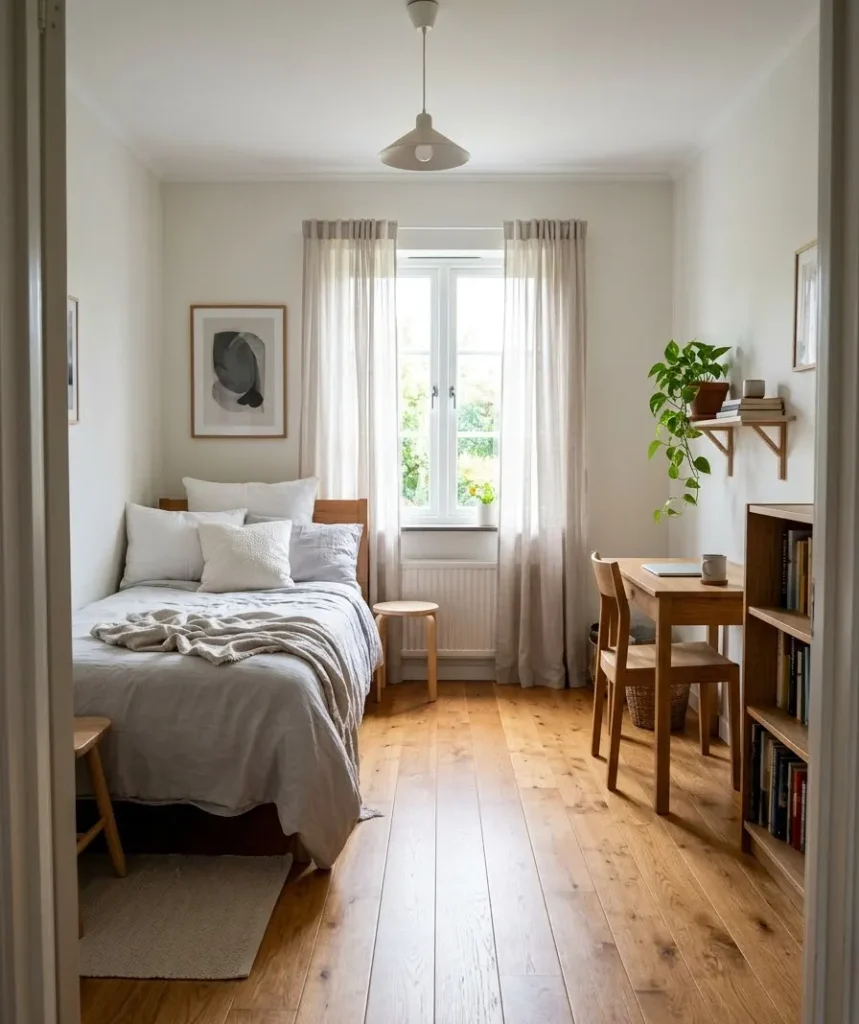Choose furniture with visible legs