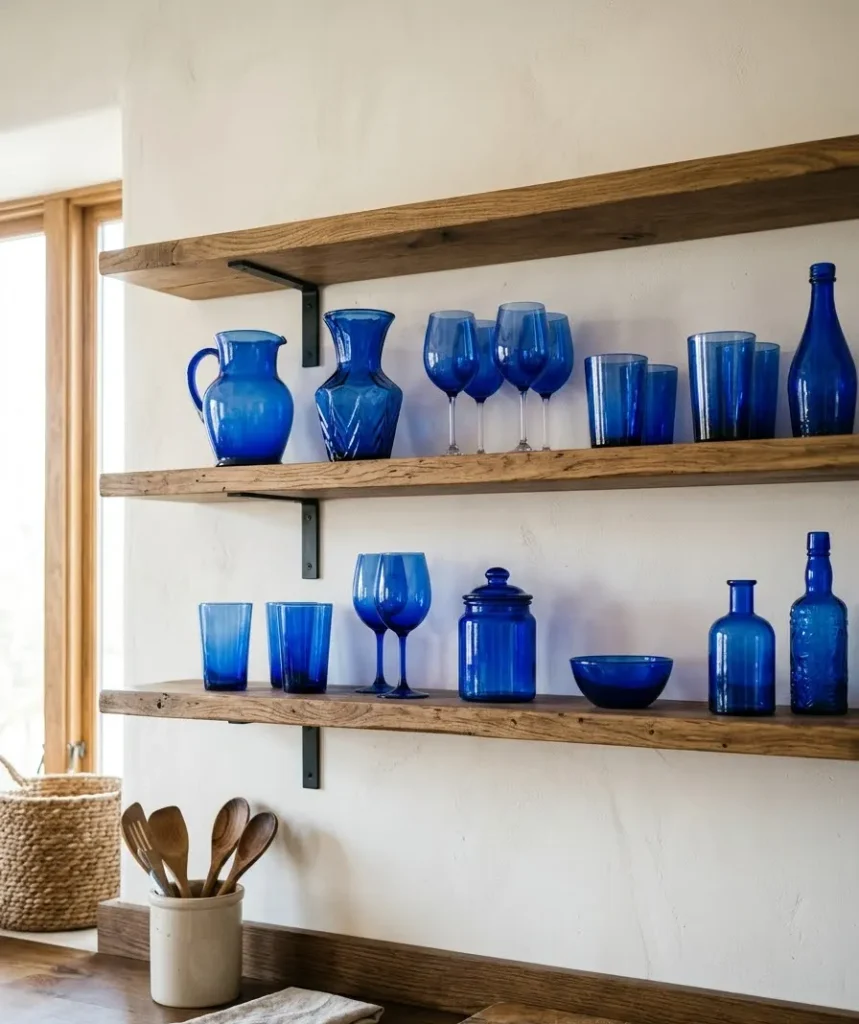 Cobalt blue glassware dis