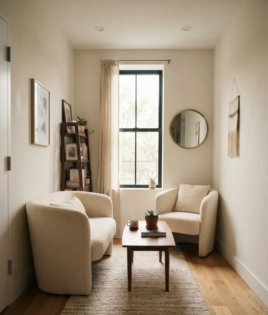 Consider two chairs instead of a sofa