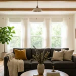 Dark gray couches