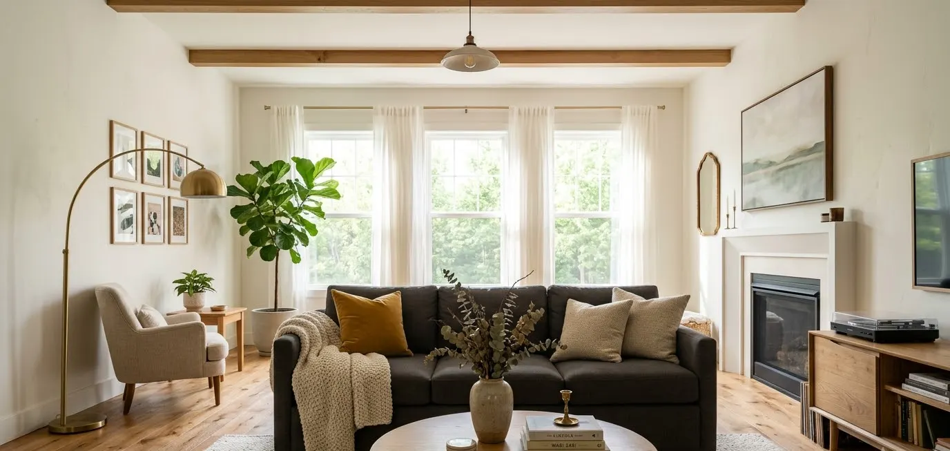 Dark gray couches