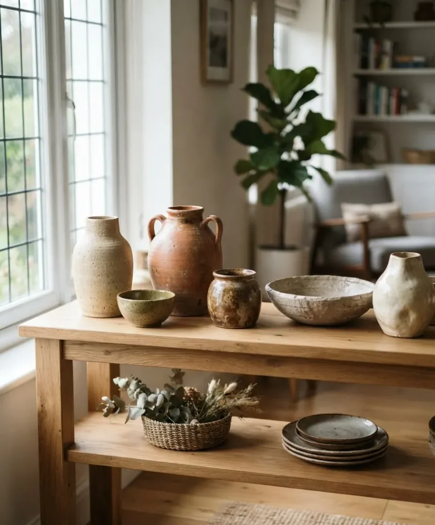 Display handmade ceramics